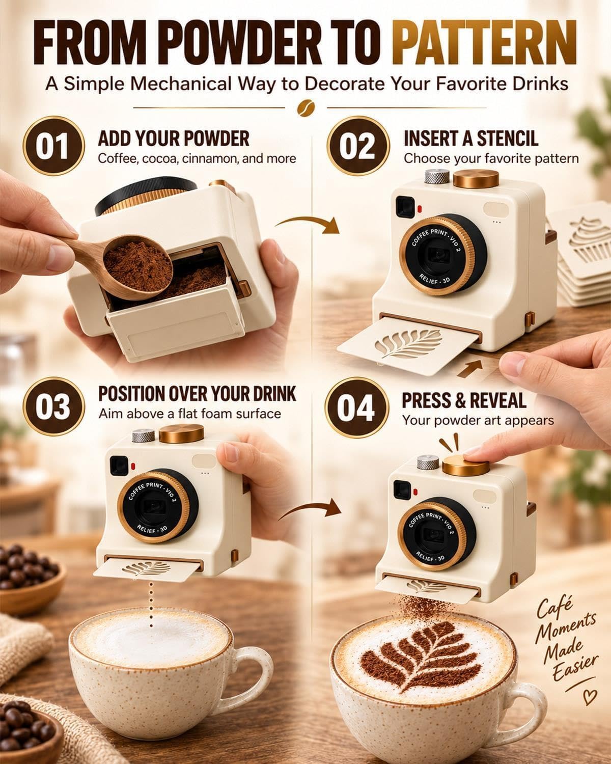 LatteSnap Latte Art Printer
